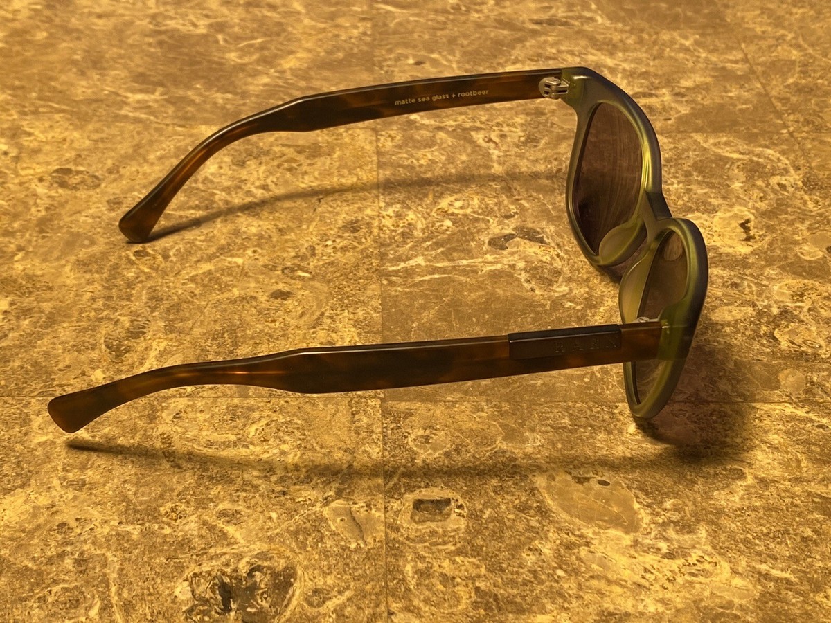 新品送料込み　レイン　サングラス　ROOT BEER RAEN I Hand Made Matte Sea glass +root beer Sunglasses | eBay