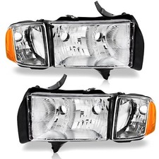 Weelmoto Headlights For 1999-2001 Dodge Ram 1500 Sport Wcorner Lamps Leftright Weelmoto Headlights For 1999-2001 Dodge Ram 1500 Sport Wcorner Lamps Leftright