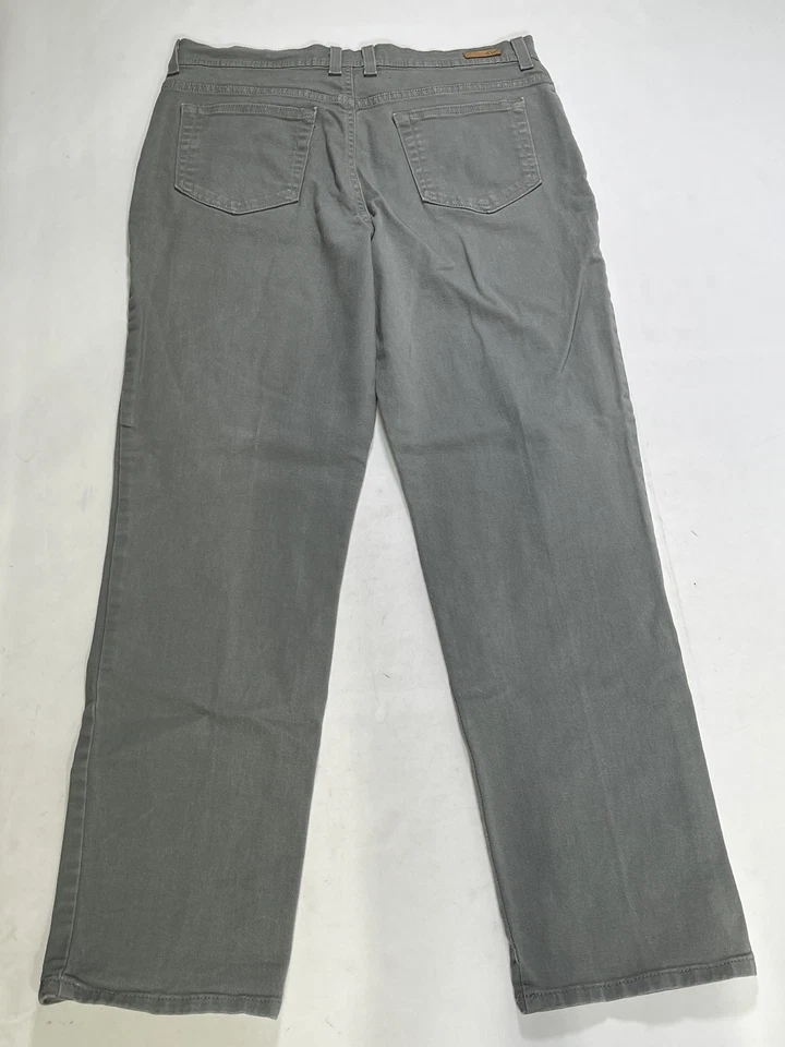Pantalones de mezclilla para mujer Gloria Vanderbilt grises talla 36x30 usados en excelente estado Foto 3 de 4