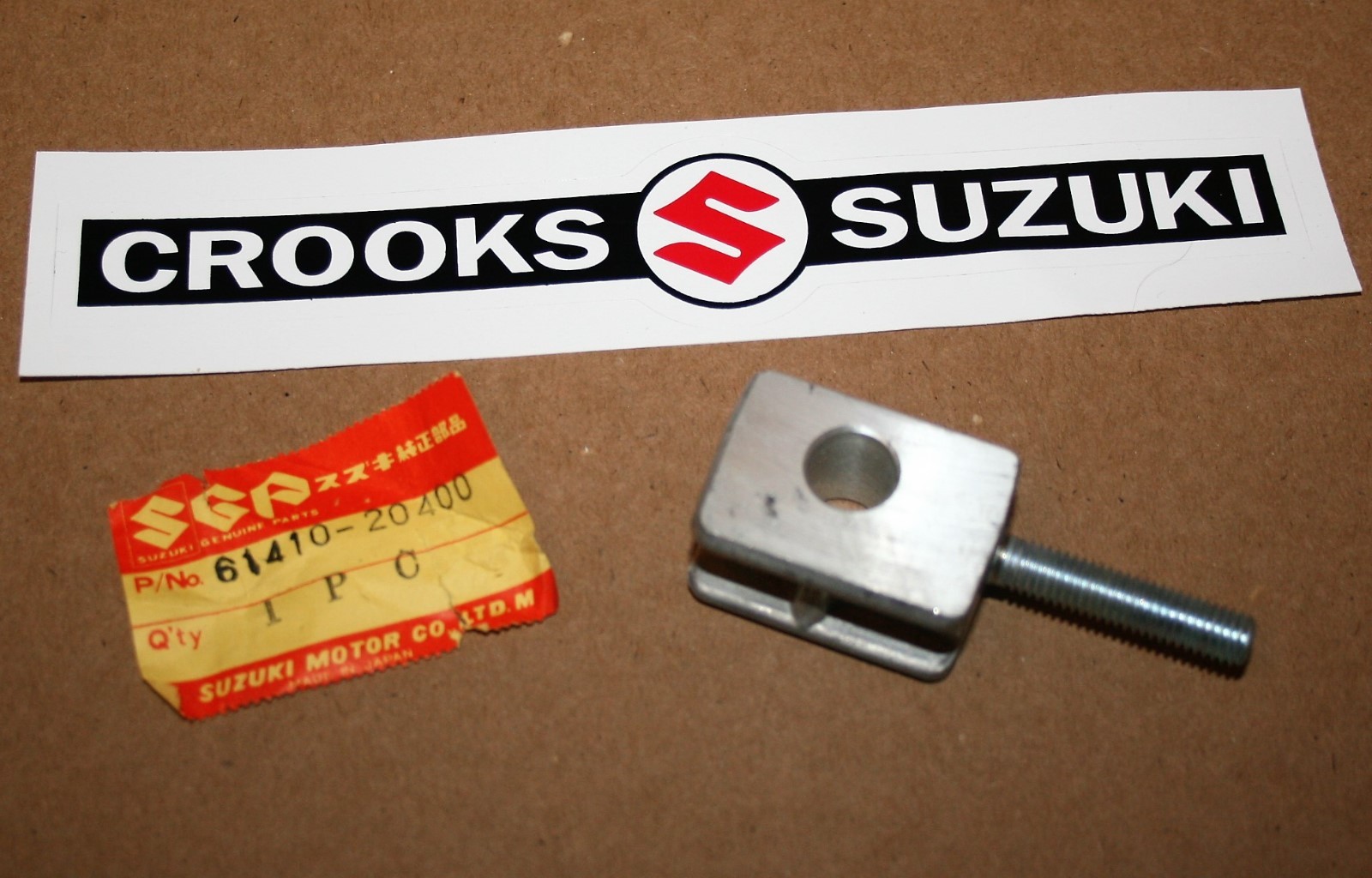 NOS 6141020400 RM80 XZ 1982 Rear Wheel Adjuster / Chain Adjuster eBay