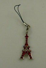 crystal Eifel eiffel Red tower dust plug cell phone or for Ipad charm ear cap