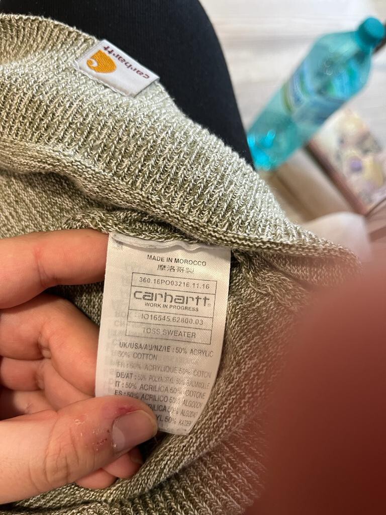 Carhartt WIP Work In Progress Toss Sweater Jumper Mens Size Medium RRP- €70+ image 6