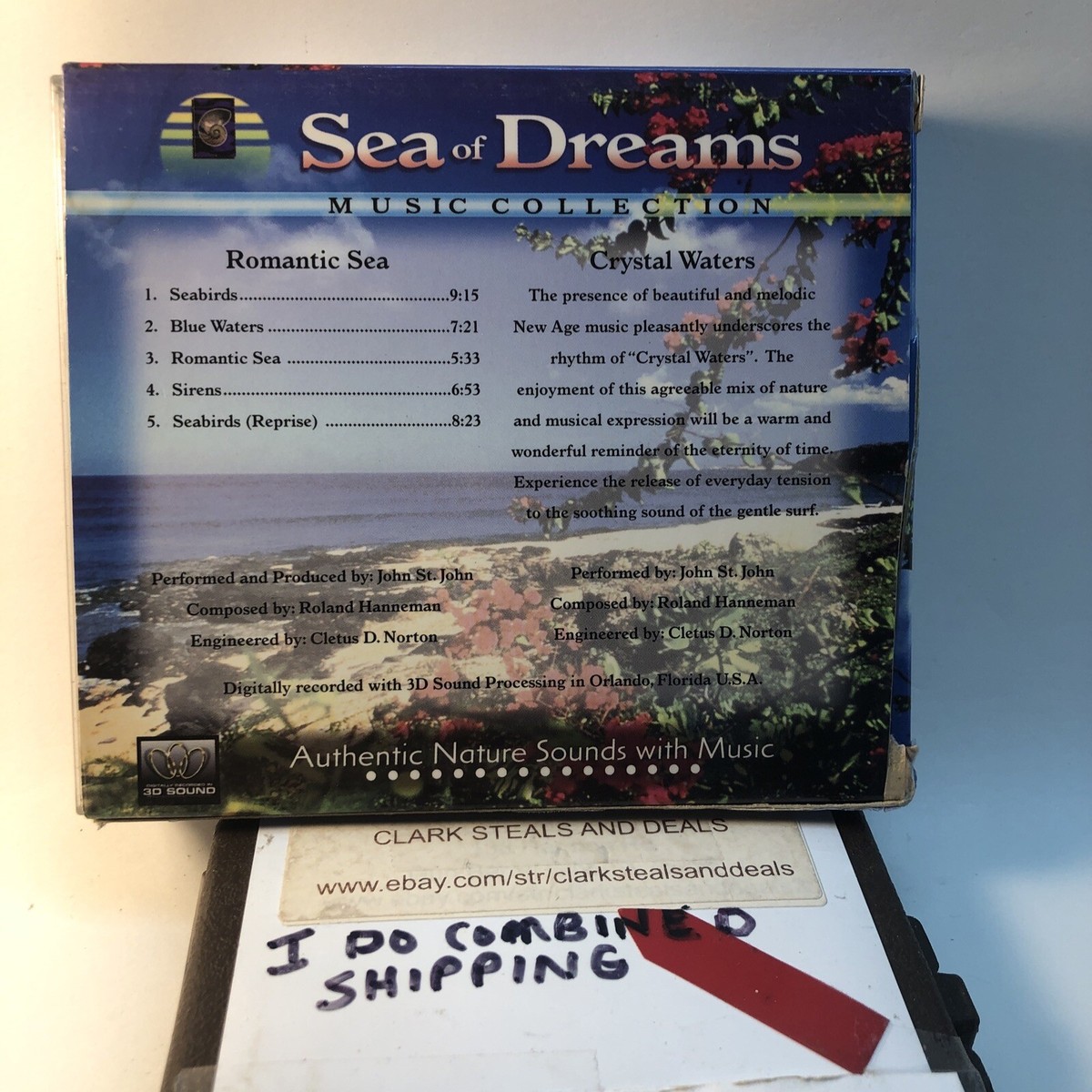 Music Cd / Sea Of Dreams / Lot Q / Authentic Nature Sounds With
