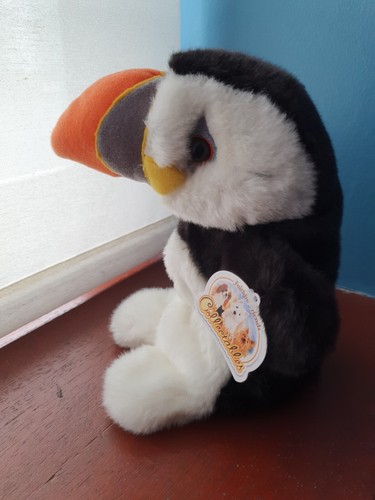 10" Peter the Puffin puppet PUFFINS hand puppet bird plush hand puppets soft toy - Picture 9 of 10