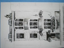 POSTCARD DORSET BEDFORD HOUSE HOTEL - WEYMOUTH - PENCIL SKETCH