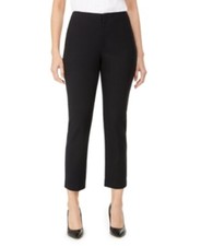 INC International Concepts Curvy Fit Slim Ankle Pants Black 6