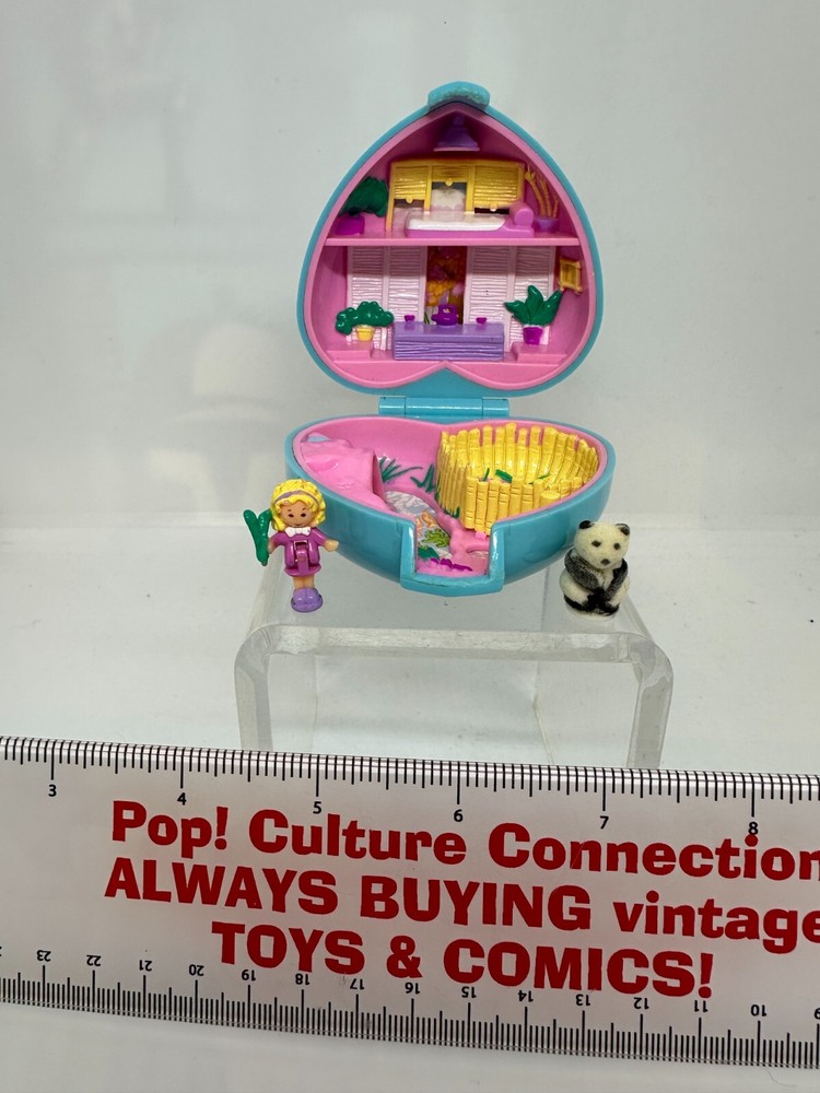 Vintage 1993 Bluebird Polly Pocket Pretty Panda Playset Near Complete Inv-1542