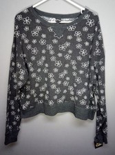 Art Class Girl's XXL Floral Long Sleeve Pullover Cropped Sweater