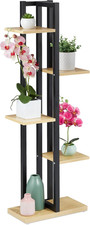 Scaffale Portafiori, Colonna Portavasi Da Interno Con 5 Mensole,Porta Piante, 11