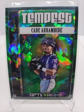 2025 Leaf Optichrome Baseball Cade Arrambide LSU Tempest 1/1 Green Cracked Ice 