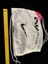 Nike Air Zoom Backpack White Pink Black 17x13 1/2  Drawstring