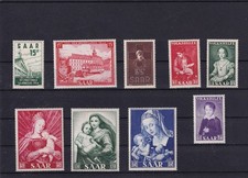 Saarland Jahrgang 1954 postfrisch komplett