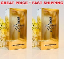 2 Original Paco Rabanne 1 Million Shower Gel 600 ml / 20.3 oz JUMBO FRESH SEALED