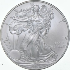 2008-W Burnished Silver Eagle
