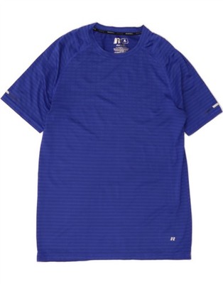 RUSSELL ATHLETIC Herren T-Shirt Oberteil UK 38/40 mittelblau Polyester DB45