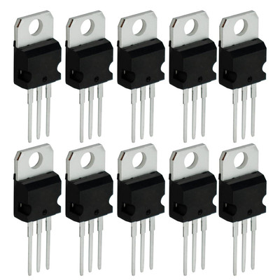 10 Stück L7805 Linearer positiver Spannungsregler 5V 1,5A bis 220 dreipolig