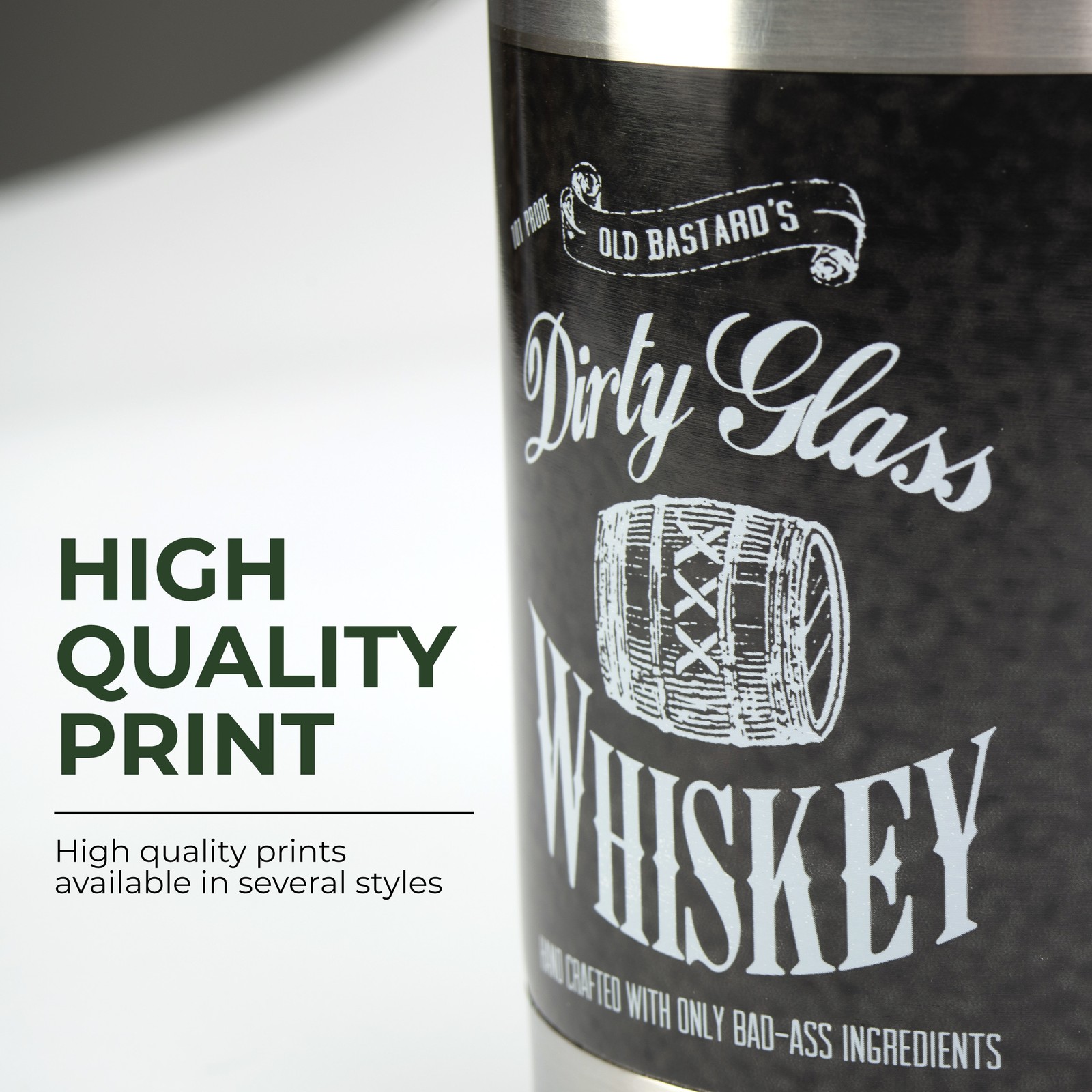 Rivers Edge Products 10oz Insulated Tumbler with Lid, Stainless Steel, Dirty