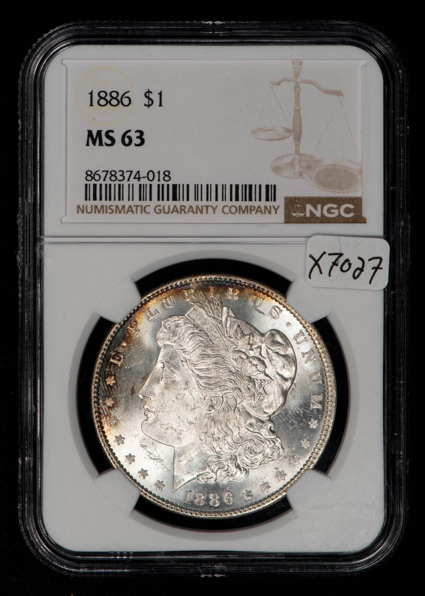 MS 63 Graded 1886 Year Morgan US Dollars (1878-1921) for sale | eBay