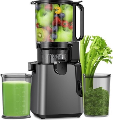 Juicer Machine with 5.8''Large Feed Chute, Cold Press Juicer for Whole Vegetable