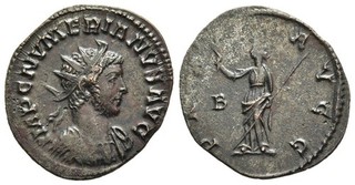 FITZ Lyon Bronze Antoninianus Numerianus Pax Brunch Scepter @NON1266