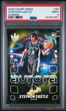 2024 Court Kings Stephon Castle Aurora Case Hit PSA 9 POP 1