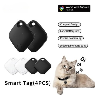 4PCS Android GPS Trackers Smart Tag Work with Google's Find Hub Finder Locators