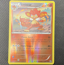 Simisear 22/114 Black & White Reverse Holo Pokemon Card 2011 MP
