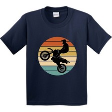 Inktastic Dirt Biking Motocross Retro Youth T-Shirt Bike Motorbike Sports Racing