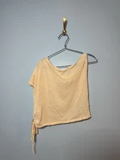 NWT musera sheer cream blouse size L