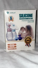 Silicone Breast Pump Amplin Model NX2A Blue plus Stopper