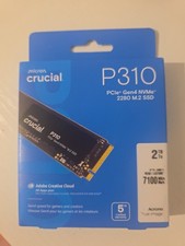 Image of Crucial P310 2TB M.2 2280 NVMe PCIe Gen4 Internal Gaming SSD 7100mb/S