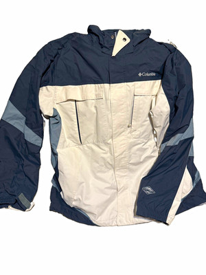 Columbia Interchange Omni-Tech Waterproof Hooded Ski Jacket Mens XL Colorblock