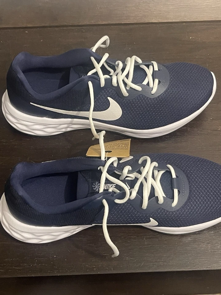 Nike Revolution 6 NN Midnight Navy White Sneakers DC3728-401 Mens Size 12 - Image 3 of 4