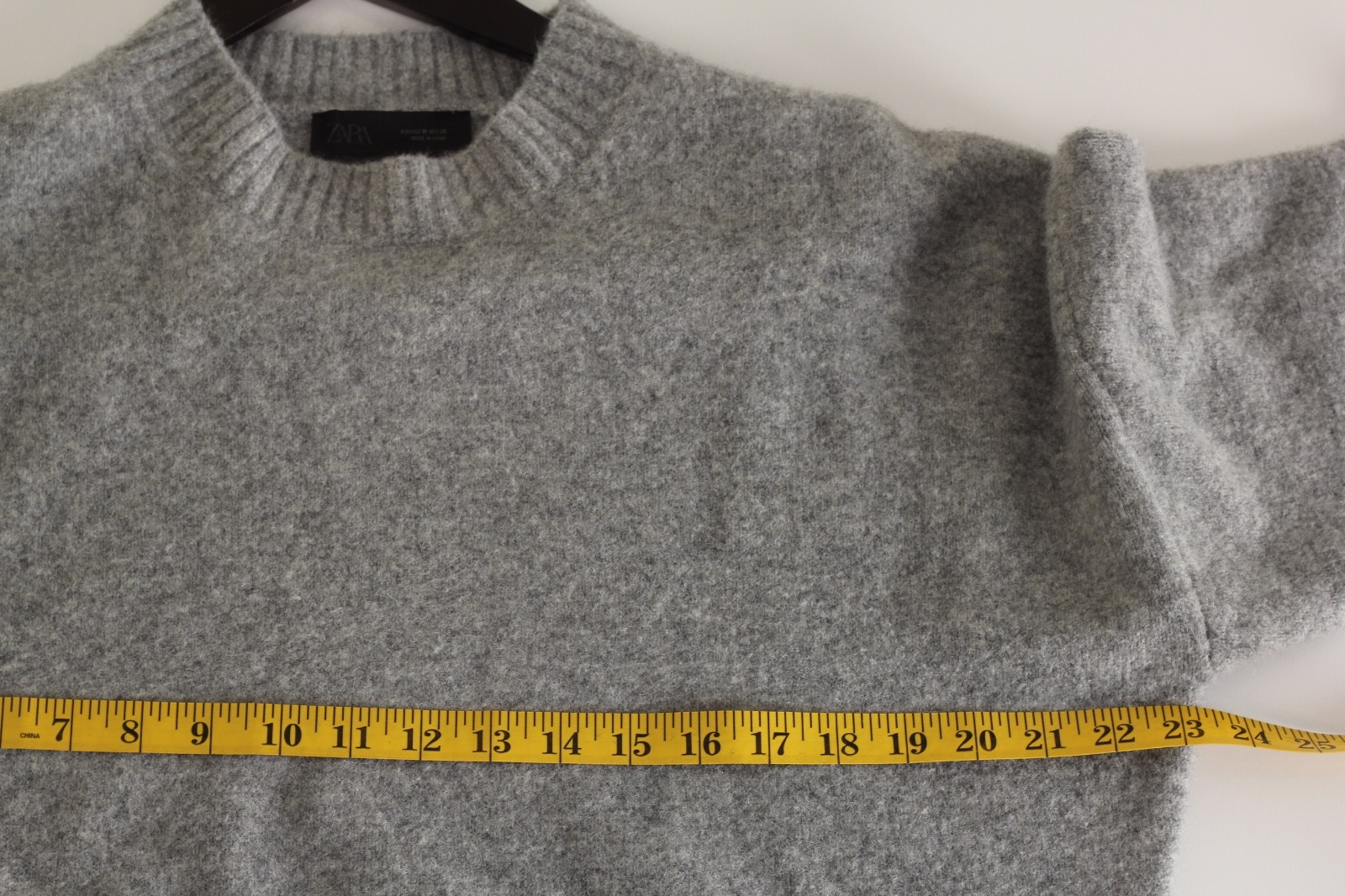 Zara sweater Women Size medium gray knit thumbnail 7