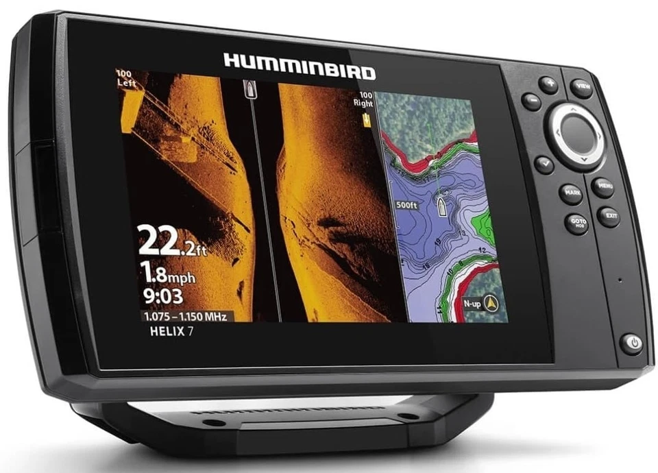 Humminbird Helix 7 G4 Fish Finder with MEGA Side Imaging, GPS - Image 3 of 4