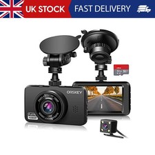 ORSKEY Dash Cam for Cars Front and Rear and SD Card Included 1080P Full HD In Ca