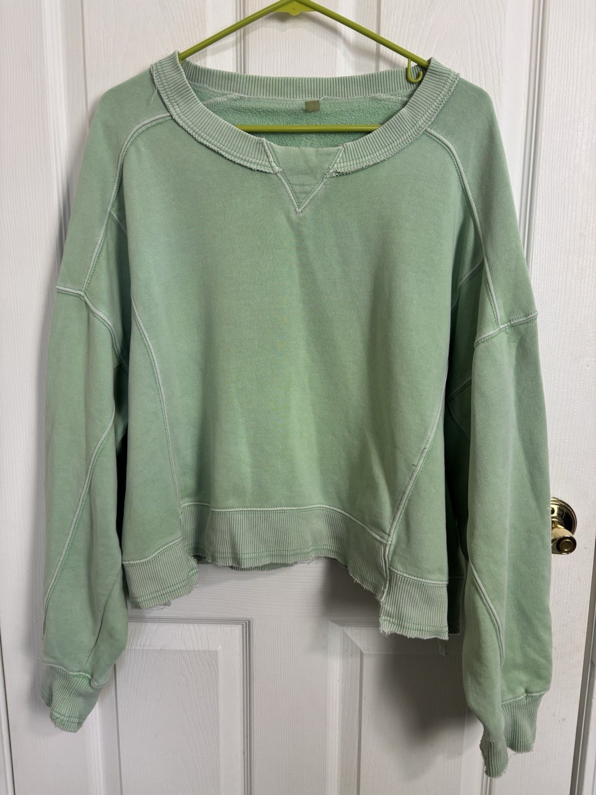 FP Movement Intercept Green Pullover Oversized Me… - image 1