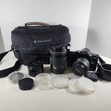 Minolta Maxxum 400si 35mm Zoom Lens Bundle W/Tripod! Camera Bag! Free Shipping!