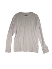 True Classic Womens Premium Quality Tee-Shirt Crew Neck Long Sleeve Size L Pink