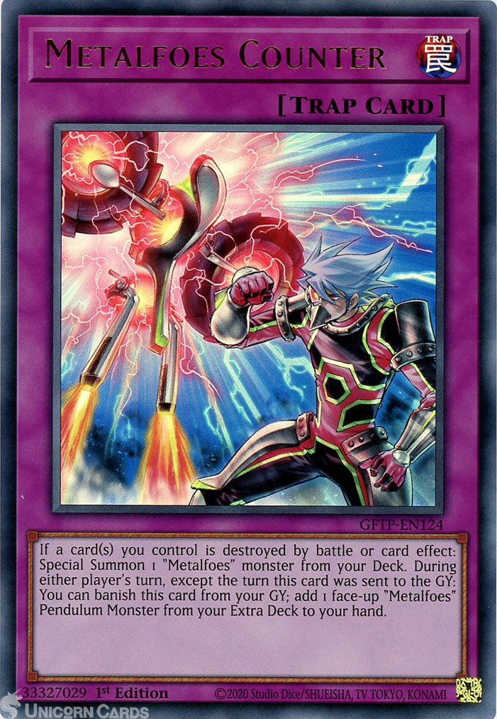 GFTP-EN124 Metalfoes Counter Ultra Rare 1st Edition Mint YuGiOh Card