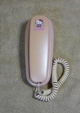 Vtg Y2K Hello Kitty Sanrio Pearl Pink Landline Memory Telephone Phone UNTESTED
