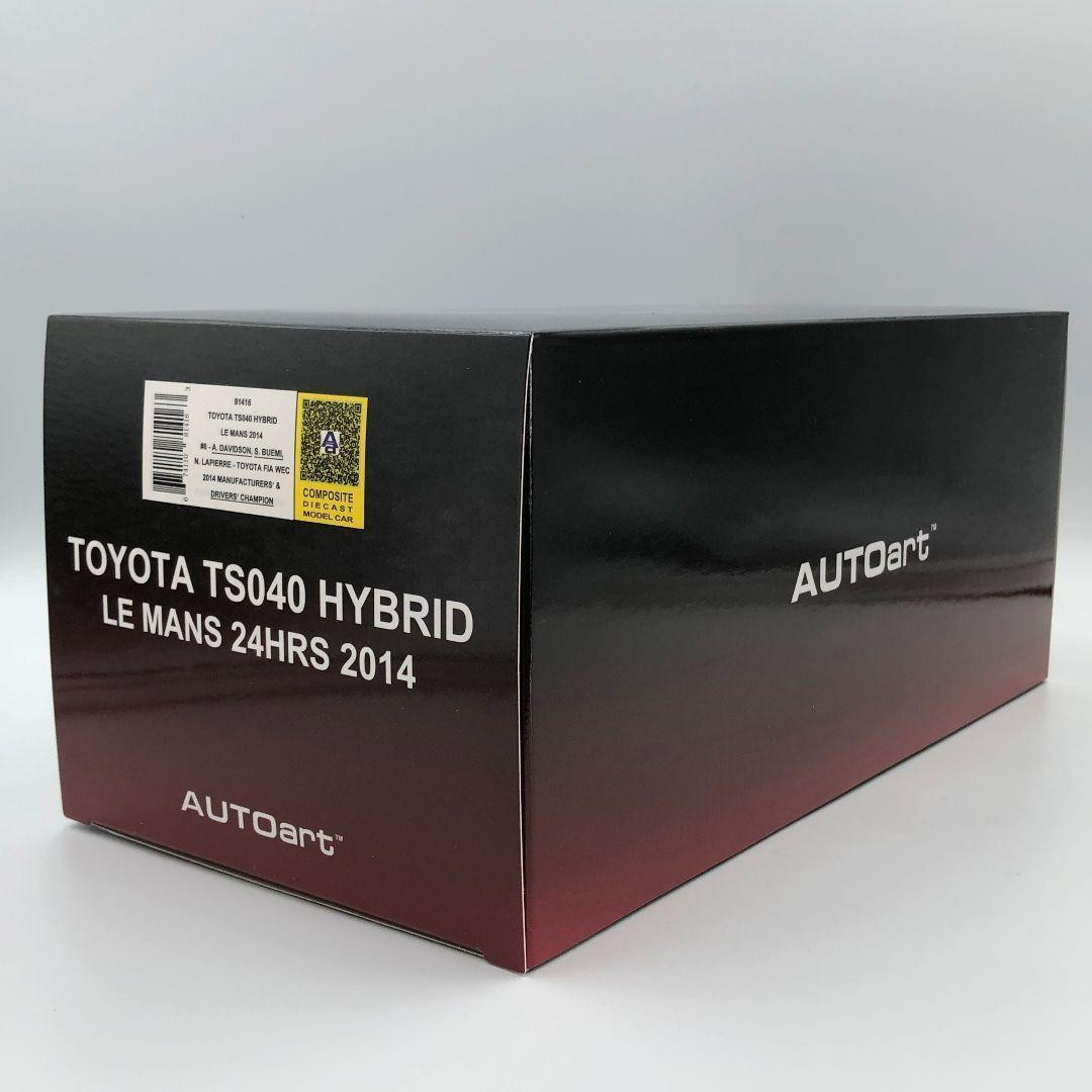 Unopened Autoart 1/18 Toyota TS040 Hybrid Le Mans 24h with