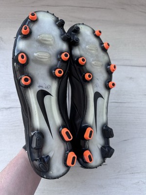 Nike Tiempo Legend IV FG 453316-018 Leather Black Orange Football