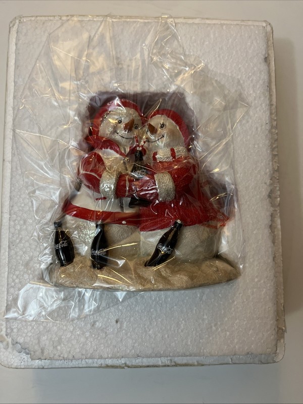 The Hamilton Collection Coke "Makes Sharing Sweeter" Sweetest Love Snowmen
