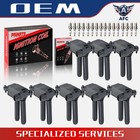 UF504 8X Ignition Coil + 16X Iridium Spark Plug for Jeep Dodge Ram 1500 Chrysler