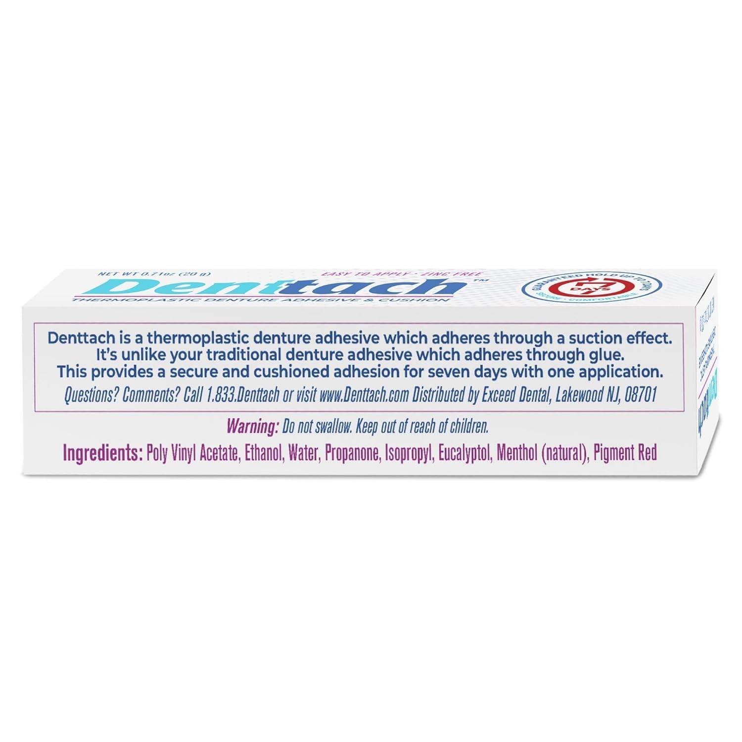 Denttach Seven Denture Adhesive, Thermoplastic Cushion,... 