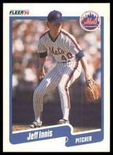 1990 Fleer #206 Jeff Innis RC Rookie New York Mets Baseball Card EX. rookie card picture