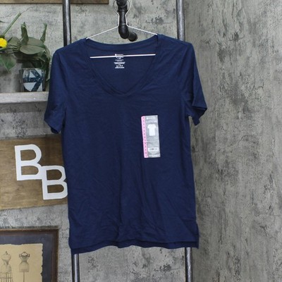 Member's Mark Womens Essential V-Neck T-Shirt Tee DLT4876S S-2XL