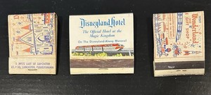 Vintage Disneyland Hotel, Anaheim CA Dutch Wonderland Lancaster PA Matchbook Lot