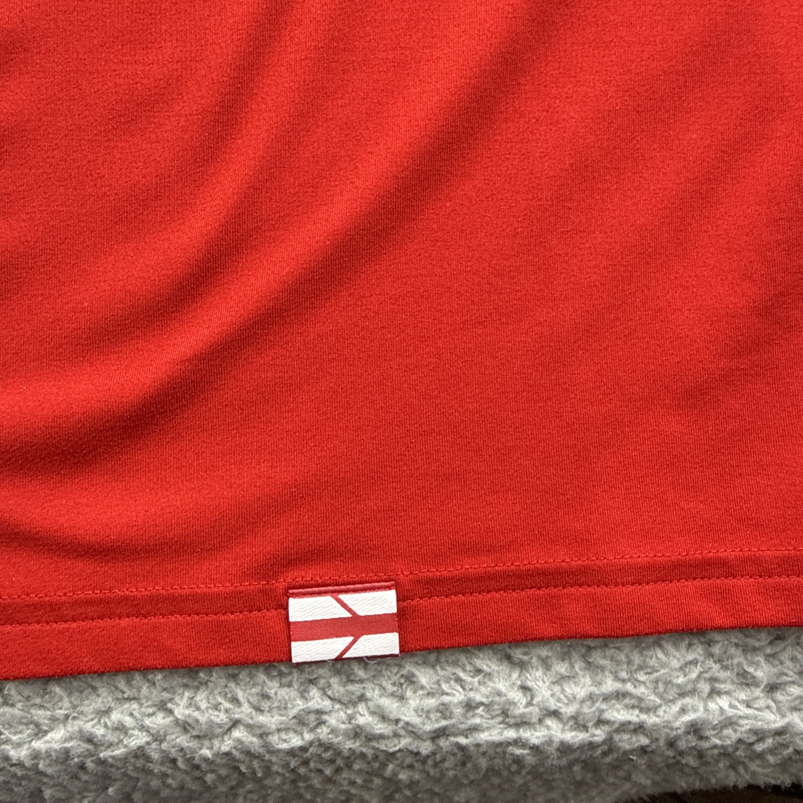 University Wisconsin Badgers 1/4 Zip Pullover Mens XL Loose Jacket Red Stretch thumbnail 3